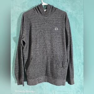 Speckled Gray Mens Large DC Hoodie With Front Pocket